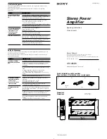 Preview for 1 page of Sony XM-444W Operating Instructions