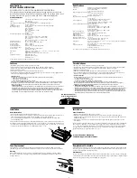 Preview for 2 page of Sony XM-444W Operating Instructions