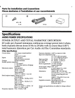 Preview for 2 page of Sony XM-460GTX Marketing Specifications Operating Instructions Manual