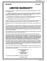 Preview for 7 page of Sony XM-460GTX Marketing Specifications Operating Instructions Manual