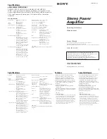 Preview for 1 page of Sony XM-5046 Operating Instructions