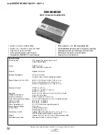 Sony XM-604EQX Marketing Specifications Specifications preview