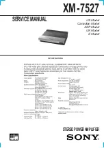 Sony XM-7527 X-Plod Service Manual preview