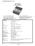 Sony XM-752EQX Specifications preview