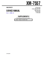 Preview for 43 page of Sony XM-7557 Primary Service Manual