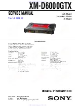 Preview for 1 page of Sony XM-D6000GTX - Car Monaural Power Amplifier Service Manual