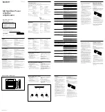 Sony XM-GS100 Operating Instructions preview