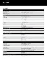 Preview for 2 page of Sony XM-GS100 Specifications