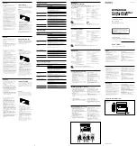 Preview for 1 page of Sony XM-GTR6001 Operating Instructions