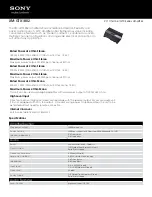 Предварительный просмотр 1 страницы Sony XM-GTX1852 Specifications