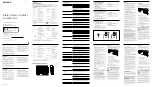 Sony XM-GTX6040 - Stereo Power Amplifier Operating Instructions preview