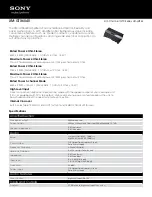 Preview for 1 page of Sony XM-GTX6040 - Stereo Power Amplifier Specifications