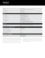 Preview for 2 page of Sony XM-GTX6040 - Stereo Power Amplifier Specifications