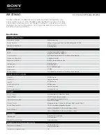 Sony XM-GTX6041 Specifications предпросмотр