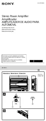 Preview for 1 page of Sony XM-N502 User Manual