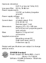 Preview for 3 page of Sony XM-N502 User Manual