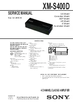 Sony XM-S400D Service Manual preview