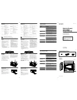 Preview for 1 page of Sony XM-SD14X Operating Instructions