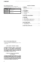 Preview for 2 page of Sony XM-SD22X Service Manual