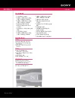 Preview for 1 page of Sony XM-SD51X - Currently Not Available Specifications