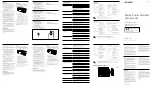 Preview for 1 page of Sony XM-ZR6022 Operating Instructions