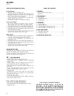 Preview for 2 page of Sony XM-ZR604 - AMPLIFIER 4 CHANNEL Service Manual