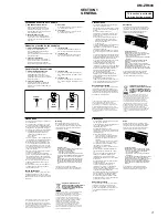 Preview for 3 page of Sony XM-ZR604 - AMPLIFIER 4 CHANNEL Service Manual