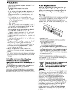 Preview for 6 page of Sony XM-zzr3301 - Amplifier Operating Instructions Manual