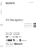 Preview for 1 page of Sony XNV-660BT - 6.1" Av Navigation Operating Instructions Manual