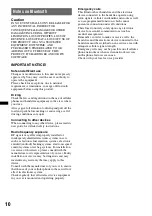 Preview for 10 page of Sony XNV-660BT - 6.1" Av Navigation Operating Instructions Manual