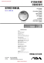 Preview for 1 page of Sony XP-EV500 Service Manual