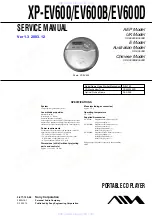 Preview for 1 page of Sony XP-EV600 Service Manual