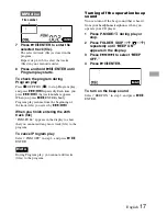 Preview for 17 page of Sony XP-ZV77 Operating Instructions Manual