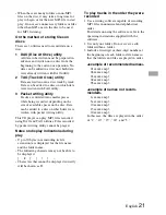 Preview for 21 page of Sony XP-ZV77 Operating Instructions Manual