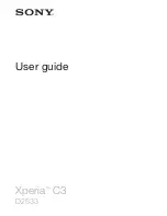 Sony Xperia C3 User Manual preview