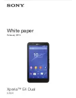 Sony Xperia E4 Dual E2124 White Paper preview