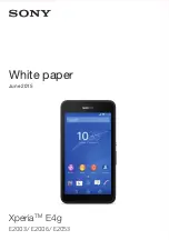 Sony Xperia E4g cE2053 White Paper preview