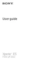 Preview for 1 page of Sony XPERIA E5 F3311 User Manual