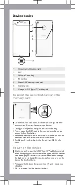 Предварительный просмотр 1 страницы Sony XPERIA G3221 Startup Manual