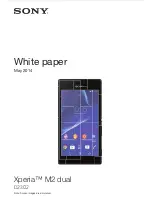 Sony Xperia M2 White Paper preview