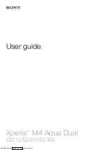 Sony Xperia M4 Aqua User Manual preview