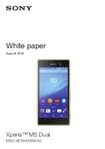 Sony Xperia M5 Dual E5633 White Paper preview