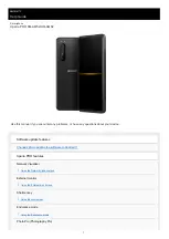 Preview for 1 page of Sony Xperia PRO Help Manual