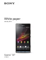 Sony Xperia SP C5302 White Paper preview