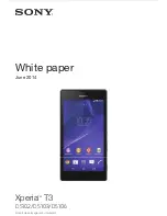 Sony Xperia T3 White Paper preview