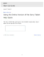 Предварительный просмотр 19 страницы Sony Xperia Tablet S Startup Manual