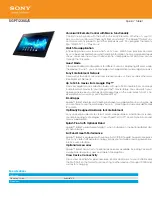 Sony Xperia Tablet SGPT123US/S Specifications preview