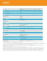 Preview for 2 page of Sony Xperia Tablet SGPT123US/S Specifications