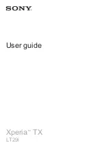 Preview for 1 page of Sony Xperia TX User Manual