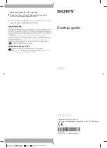 Preview for 2 page of Sony XPERIA XZs Startup Manual